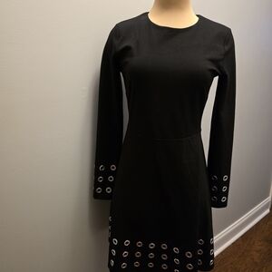 Michael KORS Grommet Embellished A-Line Dress